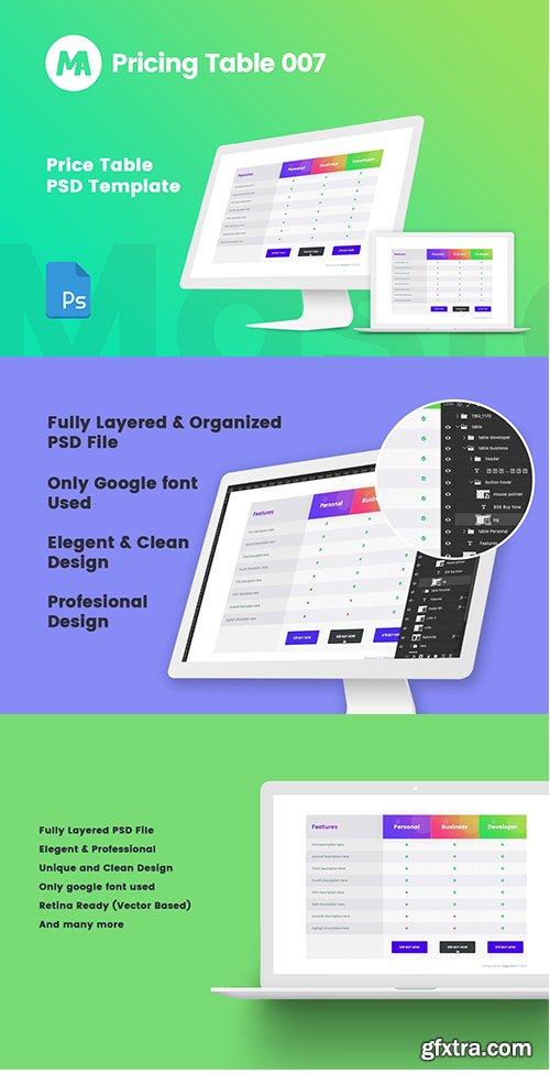 MA - Pricing Table 007