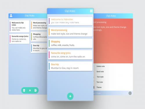 Notes App with Code - notes-app-ui-design-android-working-code