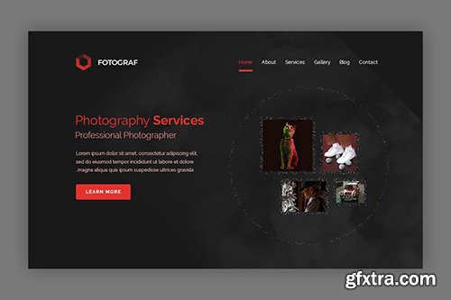 Fotograf - Photography Landing page Hero Banner