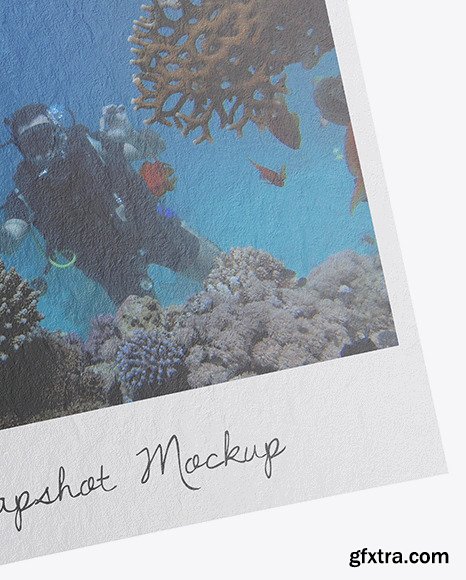 Paper Snapshot w/ Pin Mockup 54111