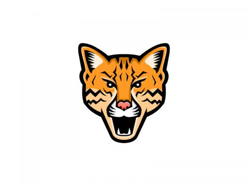 Ocelot Head Front Mascot - ocelot-head-front-mascot-b8350e29-0657-4fe2-bfc8-cd62cf15e787