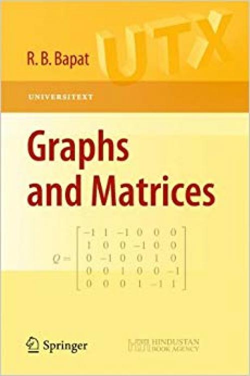 Graphs and Matrices (Universitext) - 1848829809