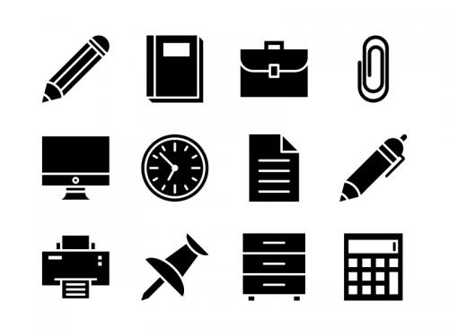 Office Icon Set Glyph - office-icon-set-glyph