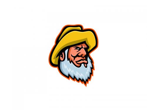 Old Fisherman or Fisher Mascot - old-fisherman-or-fisher-mascot