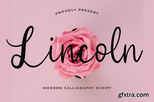 CM - Lincoln Beautiful Calligraphy Font 4490395