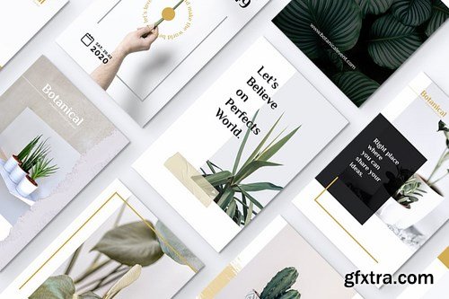 MADDON Botanical Business Pinterest Template