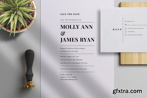 Minimal Colour Wedding Suite