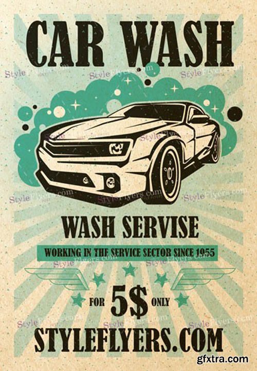 Сar Wash V1901 2020 PSD Flyer Template