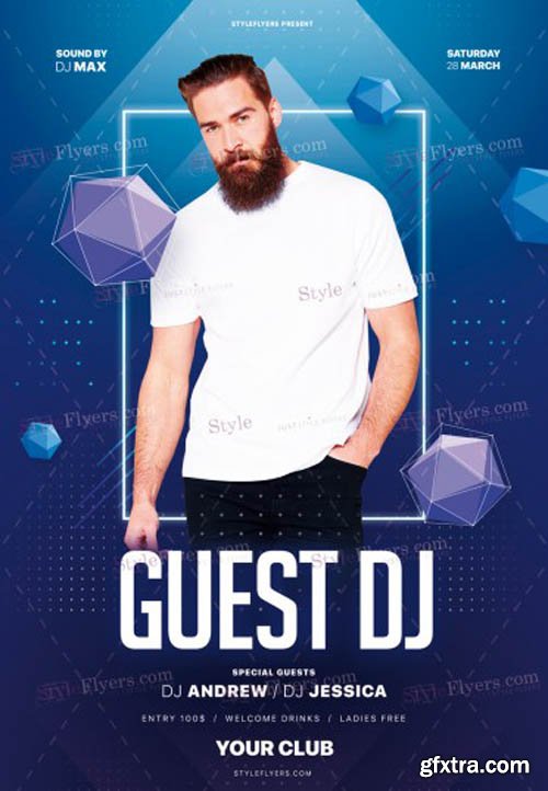 Guest DJ V1901 2020 PSD Flyer Template