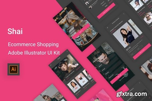 Shai - Ecommerce Shopping UI Kit for Illustrator