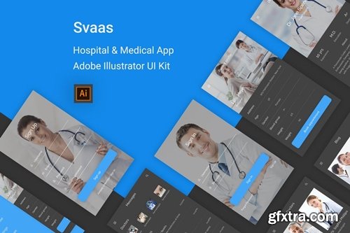 Svaas - Hospital & Medical Illustrator UI Kit