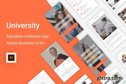 University - Education & Learning Illustrator App