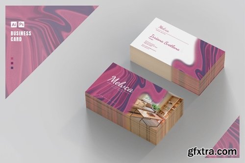 Business Card - Dazzle Red Liquid