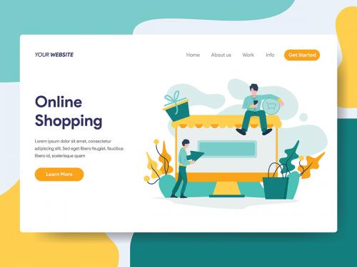 Online Shopping Illustration Concept - online-shopping-illustration-concept