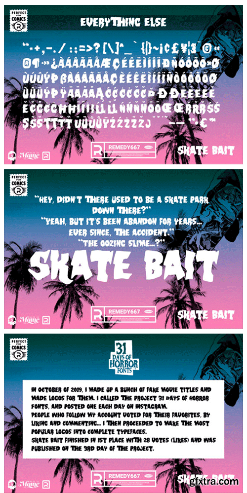 Skate Bait Font