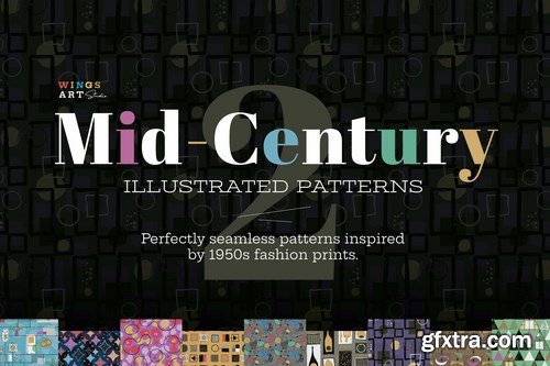 Mid-Century Illustrated Patterns