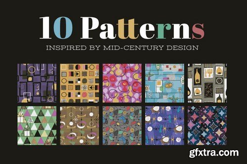 Mid-Century Illustrated Patterns