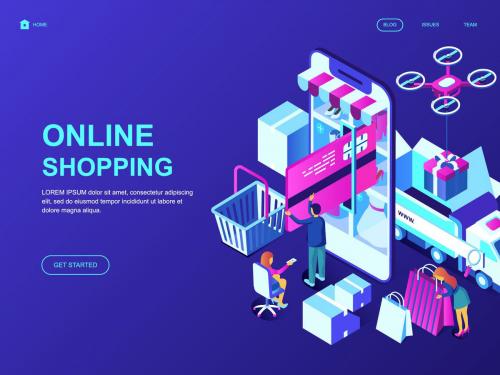 Online Shopping Isometric Landing Page Template - online-shopping-isometric-landing-page-template-7094b75e-cd2d-4c4a-9fef-4d73c52ea359