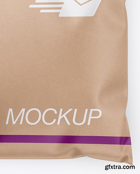 Kraft Mailing Bag Mockup - Top View 54740