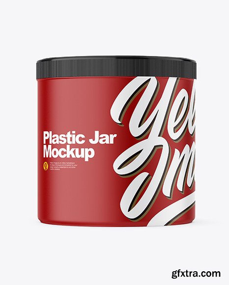 Plastic Jar Mockup 54254