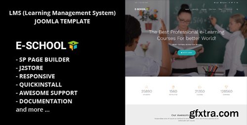 ThemeForest - E School v1.9 - Professional Learning and Courses Joomla Template - 25044199