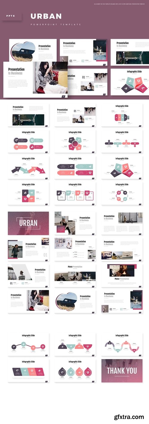 Urban Powerpoint, Keynote and Google Slides Templates