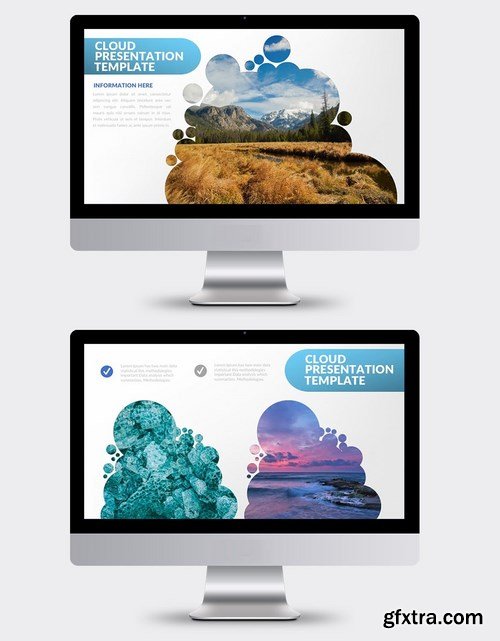 Cloud Powerpoint Google Slides and Keynote Templates