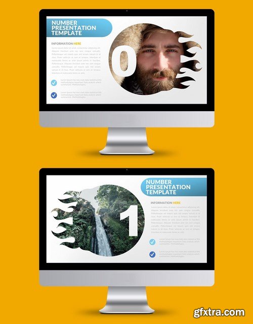 Number Powerpoint Google Slides and Keynote Templates