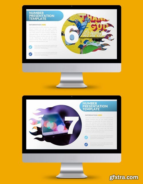 Number Powerpoint Google Slides and Keynote Templates