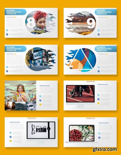 Number Powerpoint Google Slides and Keynote Templates