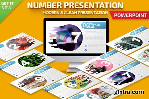 Number Powerpoint Google Slides and Keynote Templates