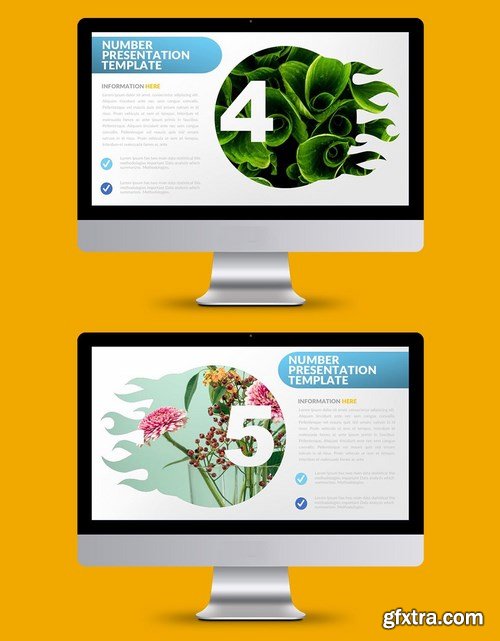 Number Powerpoint Google Slides and Keynote Templates