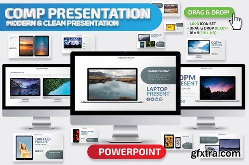 Comp Mockup Powerpoint Google Slides and Keynote Templates