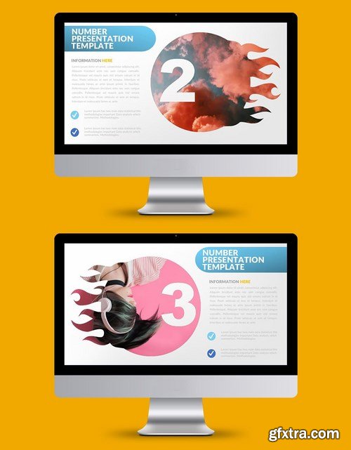 Number Powerpoint Google Slides and Keynote Templates