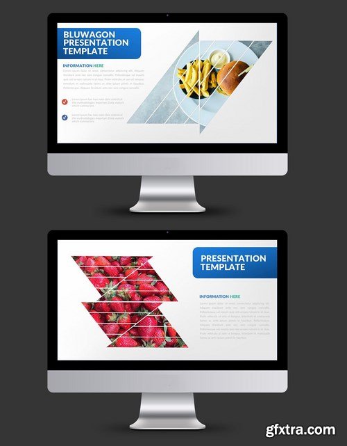 Bluwagon Powerpoint and Keynote Templates