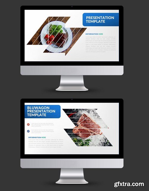 Bluwagon Powerpoint and Keynote Templates