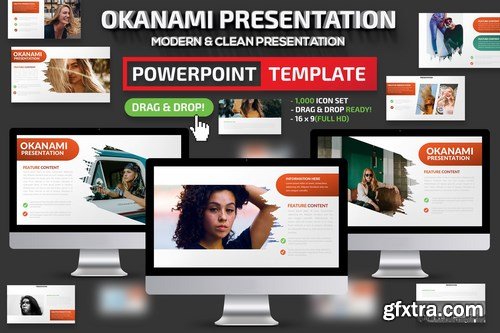 Okanami Powerpoint and Keynote Templates