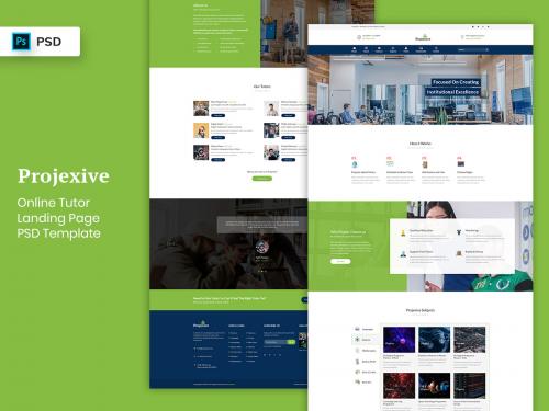 Online Tutors Landing Page PSD Template - online-tutors-landing-page-psd-template