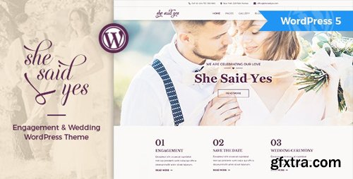 ThemeForest - SheSaidYes v1.2.2 - Engagement & Wedding WordPress Theme - 20871651