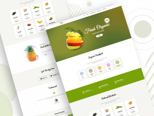 Organic Food Landing Page Template - organic-food-landing-page-template