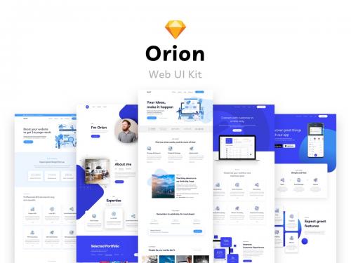 Orion Website UI Kit - orion-website-ui-kit