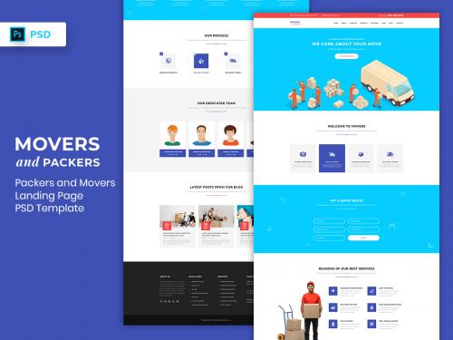 Packers and Movers Landing Page PSD Template - packers-and-movers-landing-page-psd-template