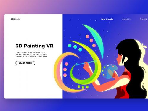 Painting VR - Banner & Landing Page - painting-vr-banner-landing-page