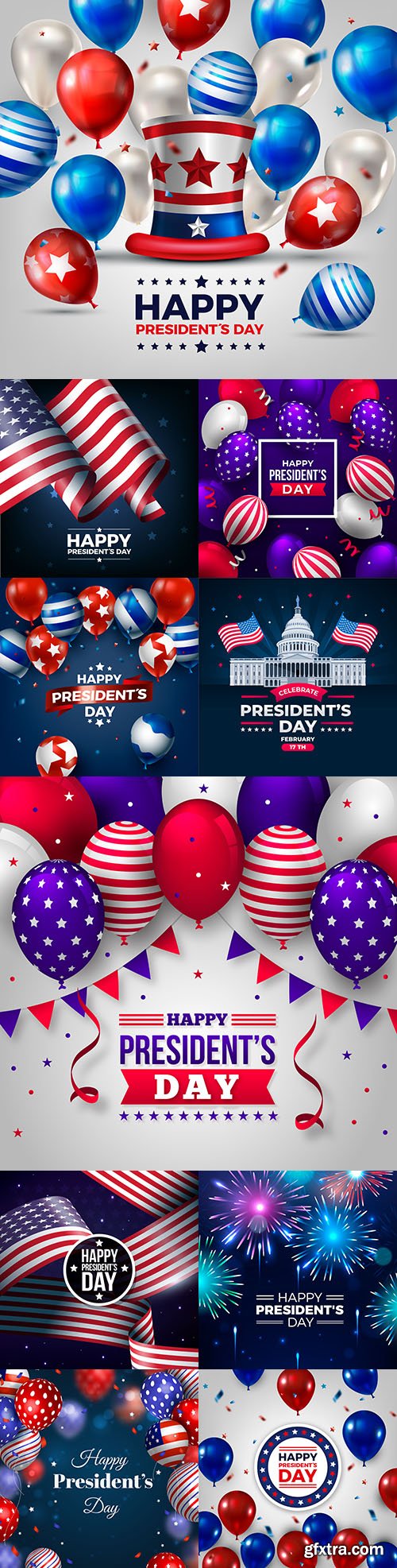 Happy President\'s Day decorative illustrations 5