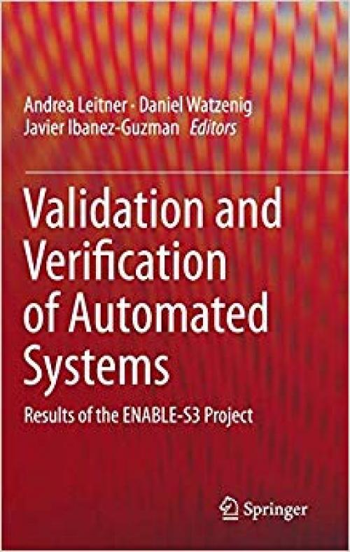 Validation and Verification of Automated Systems: Results of the ENABLE-S3 Project - 3030146278