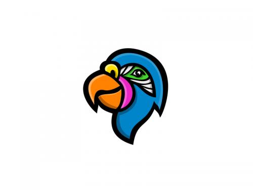 Parrot Head Mascot - parrot-head-mascot