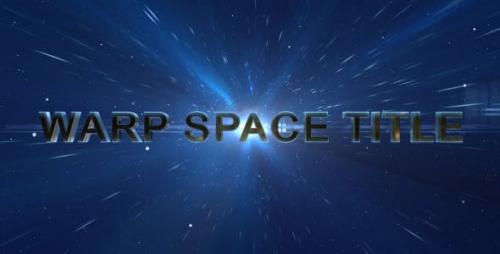 Videohive - Warp Space Title