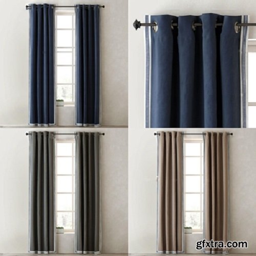 Modern fabric curtains 04