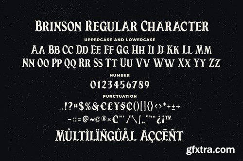 Brinson Regular - Vintage Serif Font