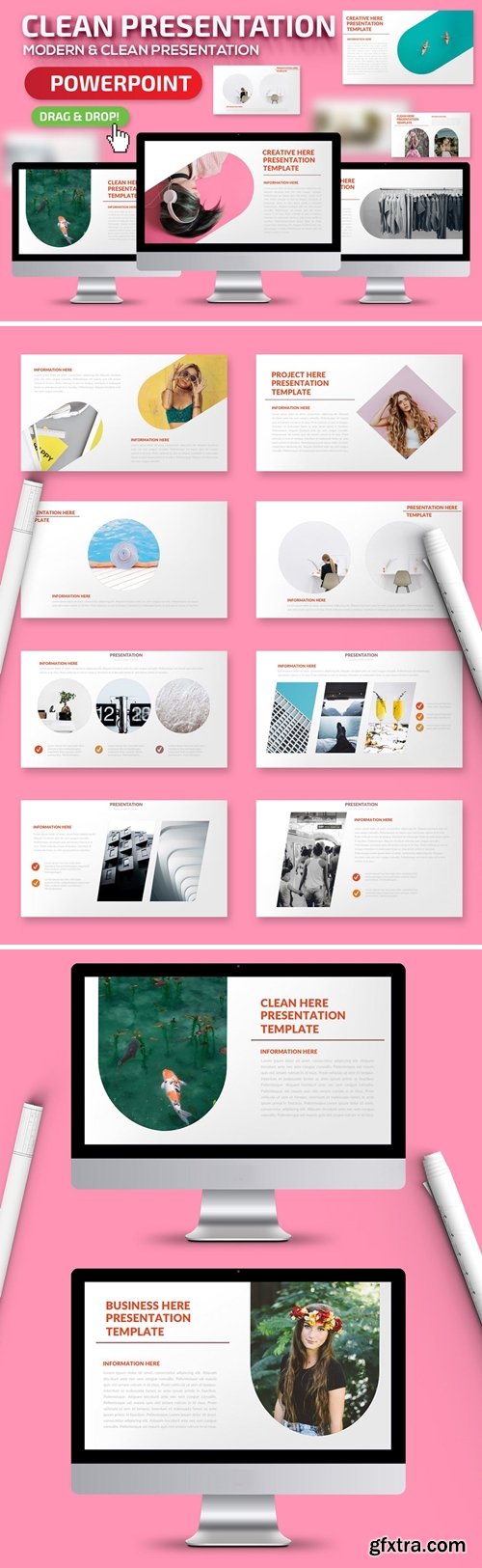 Clean Powerpoint and Keynote Presentation Template